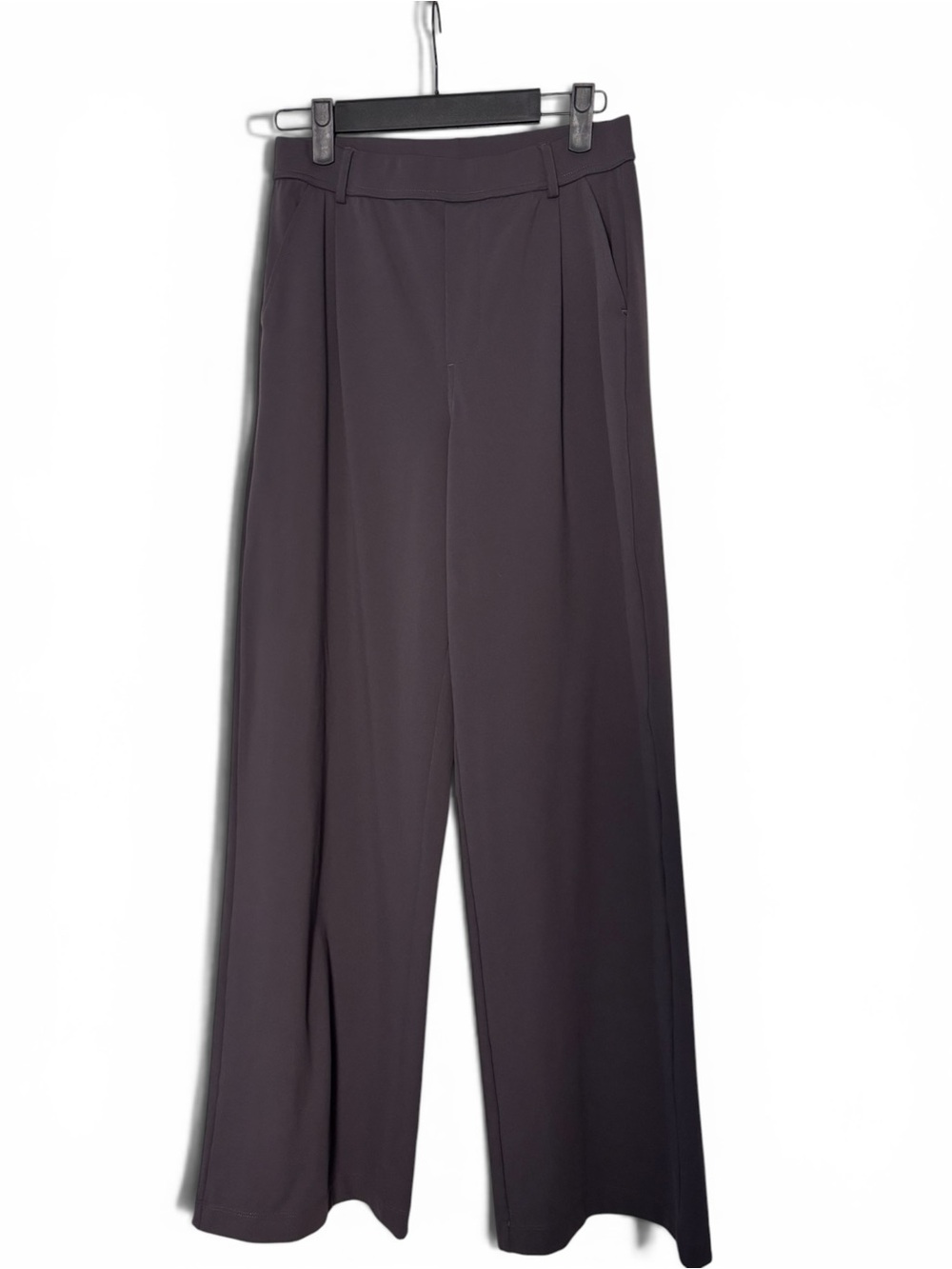 Halara Gray Wide Leg Trouser Pants Minimalist Officewear XS S
